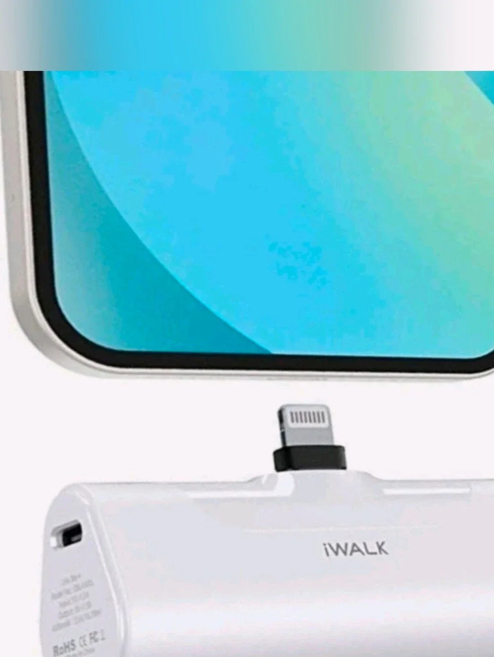 NWB iWALK LinkPod 4 Portable Charger Dock 4500mAh for iPhone White DBL4500L